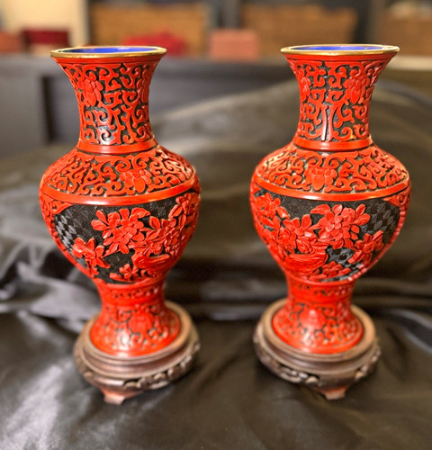 Chinese pair red black - chinese,