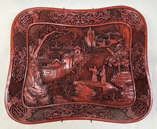 Chinese carved cinnabar